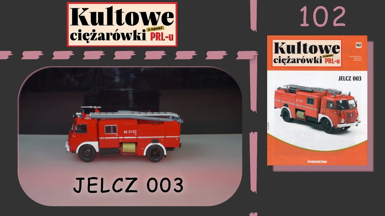 Deagostini - Kultowe Ciężarówki z epoki PRL-u - 4K - Numer 102 - Prezentacja - Jelcz 003 - 1969