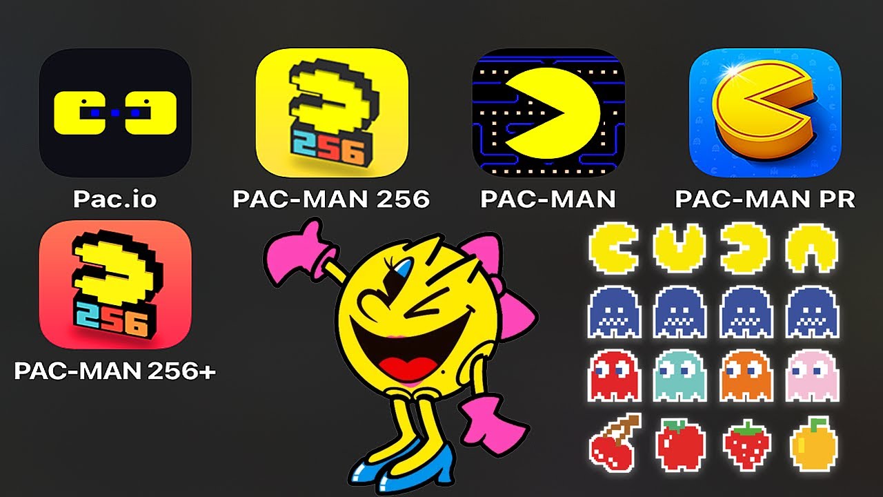 Pac.io / Pac-Man 256 / Pac-Man Classic / Pac-Man Party Royale / Pac-Man 256+ (сервис Apple Arcade)