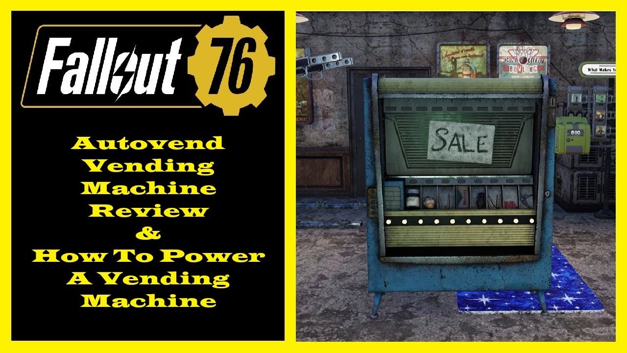 Fallout 76 - Autovend Vending Machine Review - How to Power A Vending Machine Guide