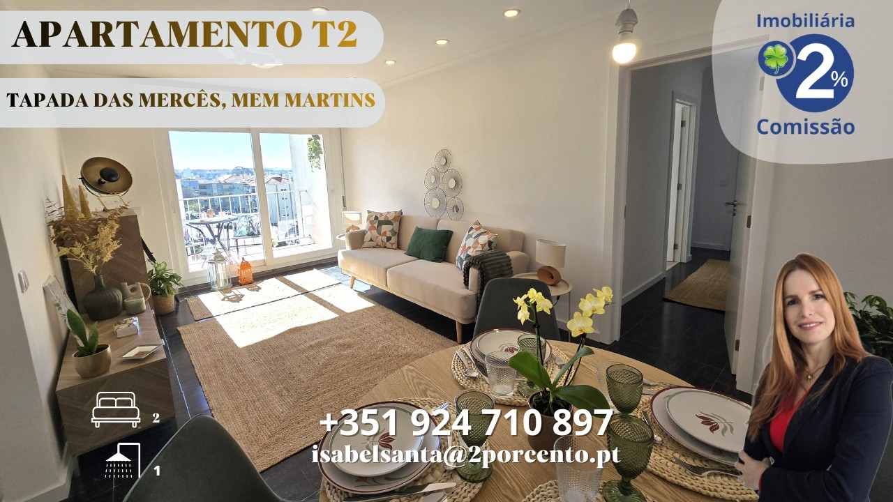 Magnifico Apartamento T2 Totalmente Renovado na Tapada das Mercês, Mem Martins (N/Refª 6803147)