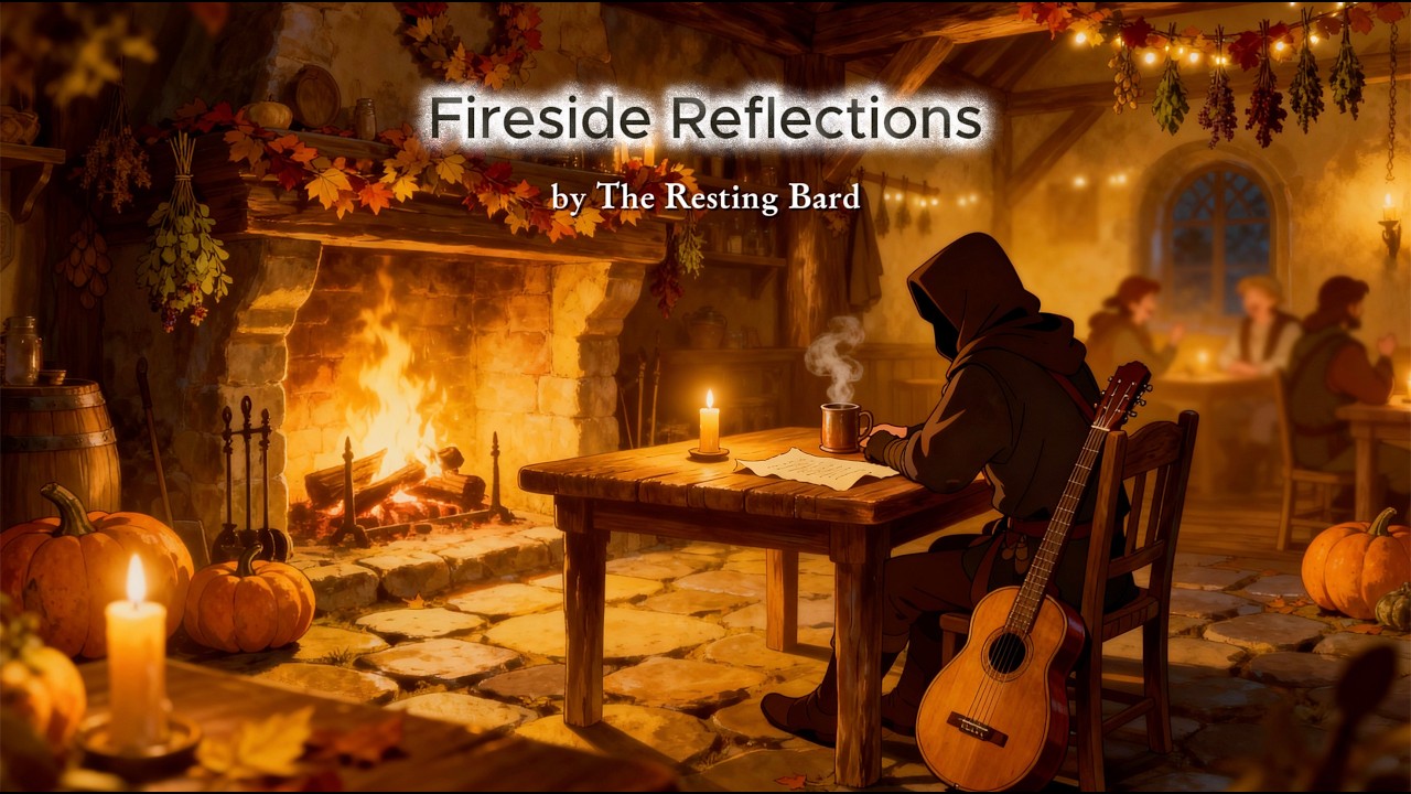 Relaxing Medieval Fantasy Music & Tavern Ambience | Fireside Reflections
