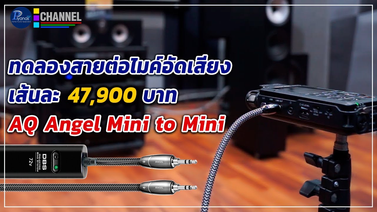 ทดลองสายต่อไมค์อัดเสียงเส้นละ 47,900 บาท AQ Angel Mini to Mini