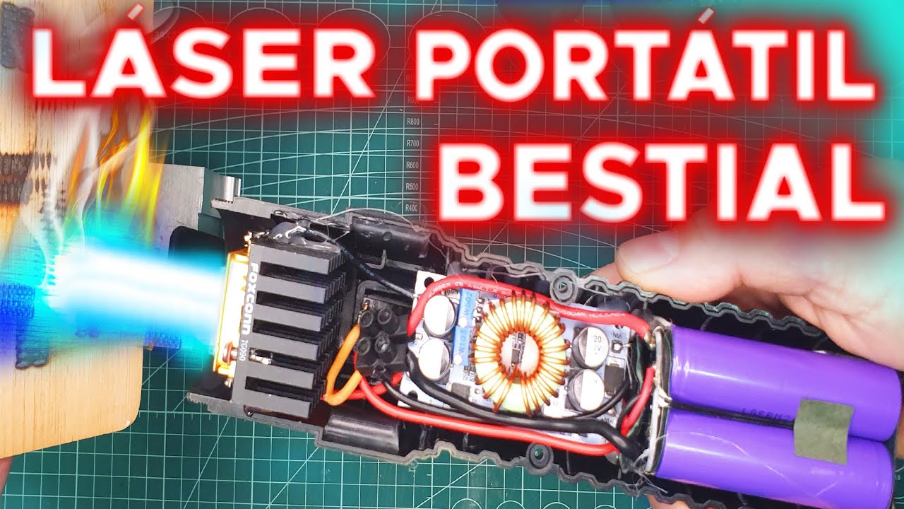 💥PUNTERO LASER AZUL MAS GRANDE DEL MUNDO💥como hacer inventos & experimentos caseros DIY