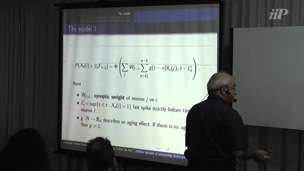 Infinite systems of interacting chains with memory of variable length  - Antonio Galves