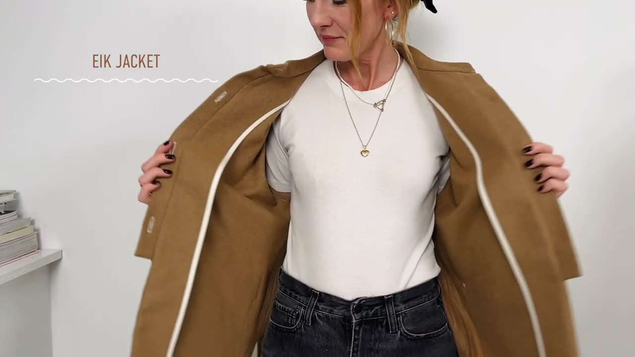 Sy EIK JACKET med mig 〰️ Fuld trin-for-trin sew-along tutorial (dansk) 〰️ PDF symønster