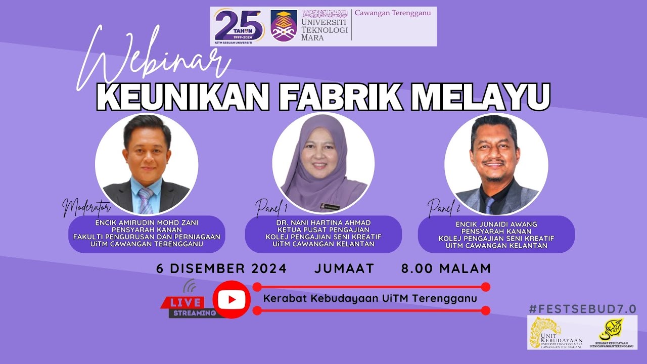 Webinar: Keunikan Fabrik Melayu