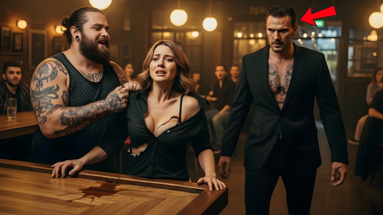 “Who’s Gonna Stop Me Now!” A Tattooed Bully Ripped a Waitress’s Shirt—But the Mafia Boss Saw It