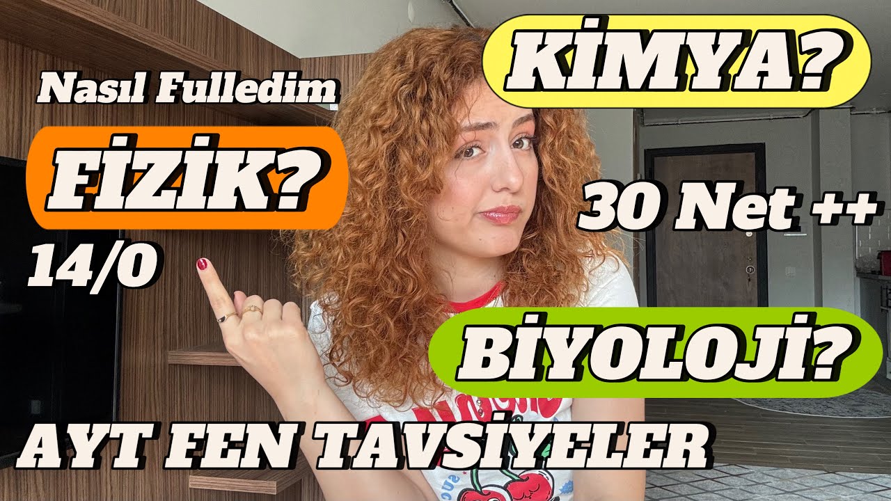 AYT FİZİĞİ NASIL FULLEDİM?/AYT FEN ÖNERİLERİ/TIP ÖĞRENCİSİNDEN TAKTİKLER