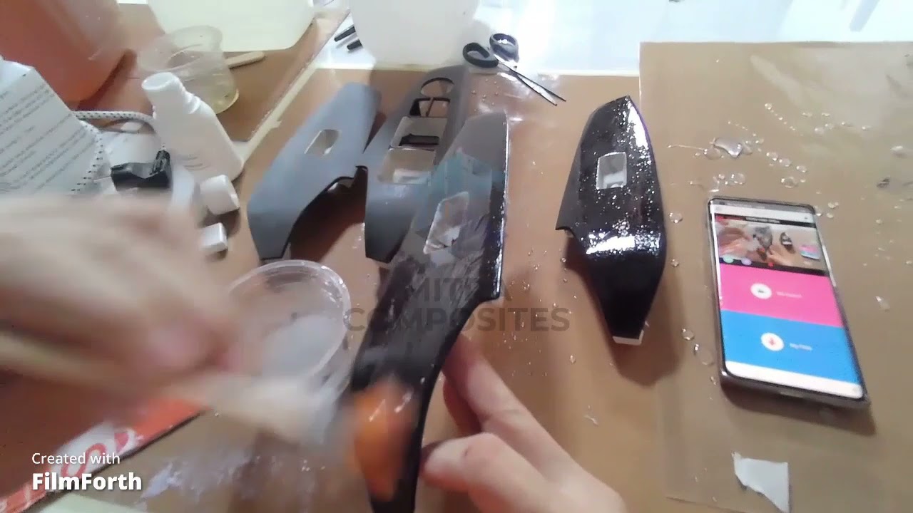 cara lapis karbon carbon fiber wrap tutorial pada panel mazda 3 by mitra composites
