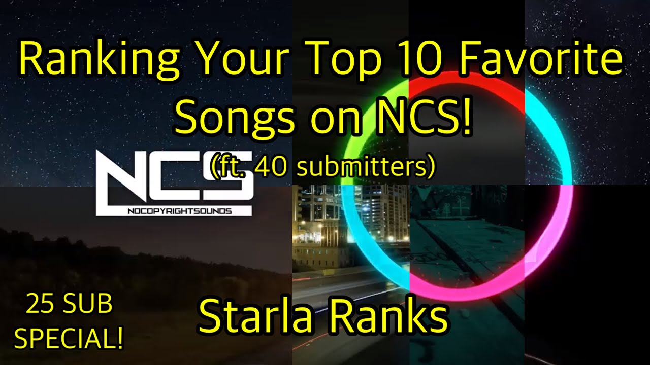 Ranking Your Top 10 Favorite Songs on NCS! (ft. 40 submitters) (25 SUB SPECIAL 1/2)