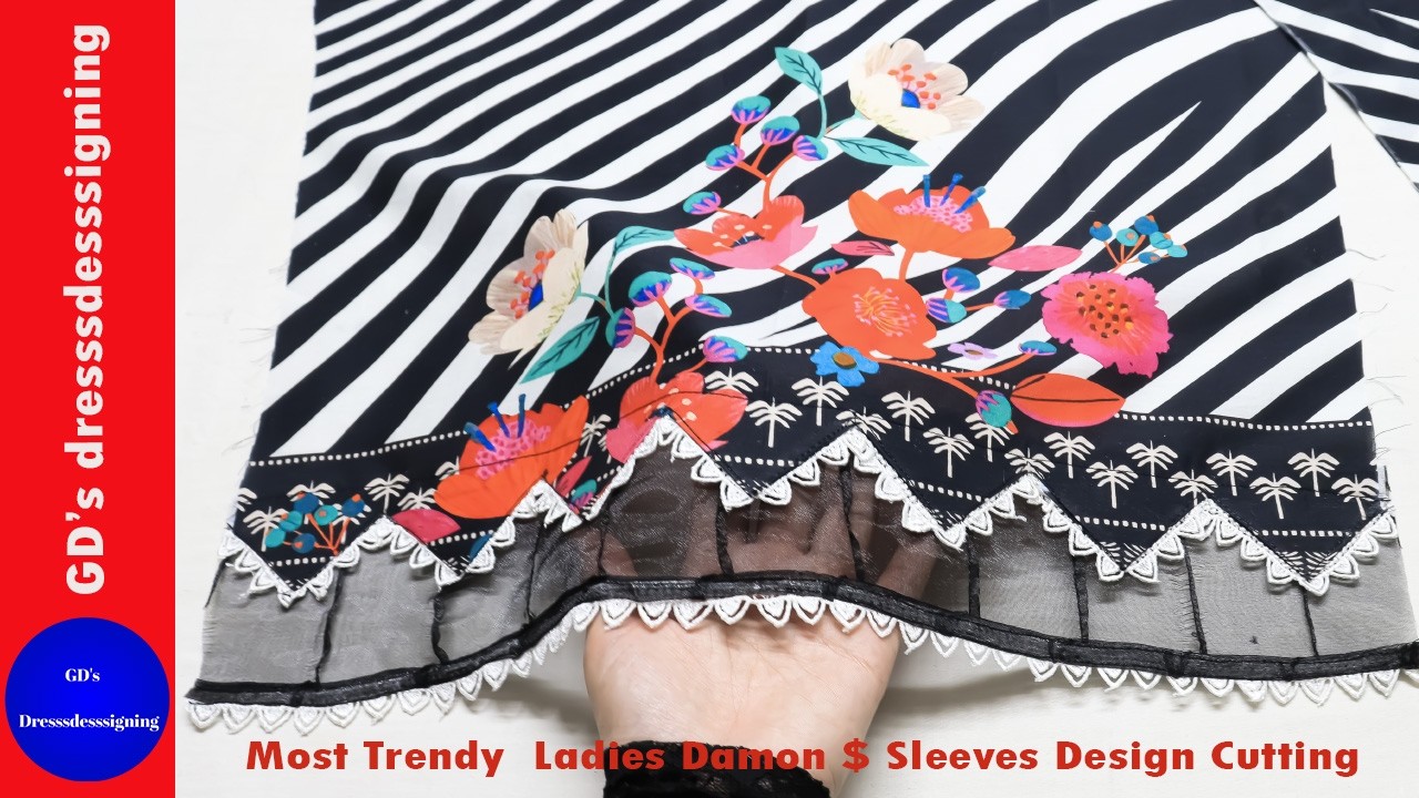 Latest sleeves $ daman design| Beautiful  sleeves design |Eid special sleeves design| viral design
