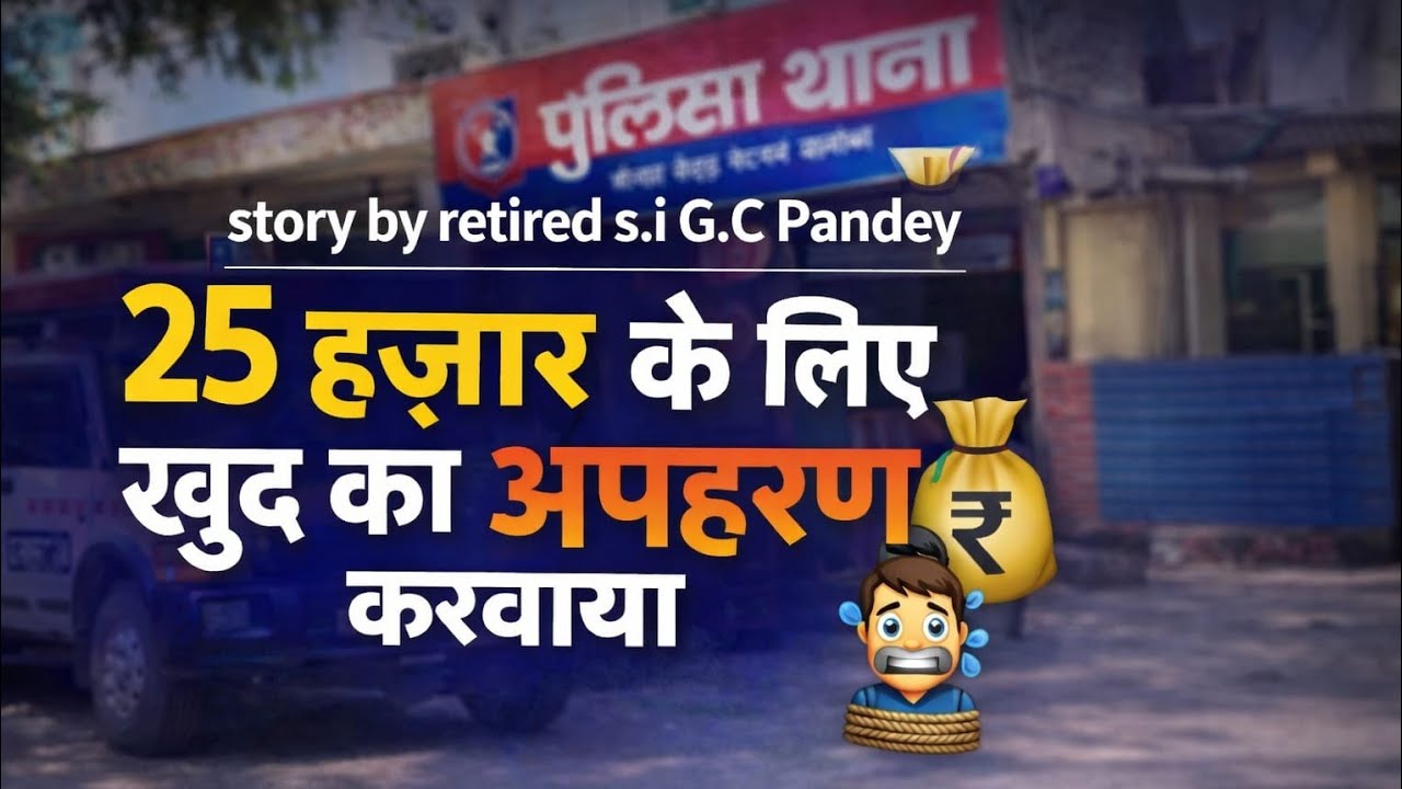 25 हज़ार के लिए खुद का अपहरण कराया - story by s.i G.C pandey (retd)