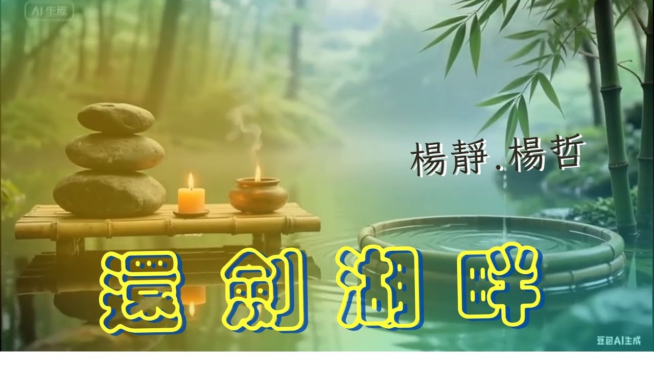 還劍湖畔 ~ 楊靜 ‧ 楊哲 ☆ 情歌對唱 ☆  字幕 練唱