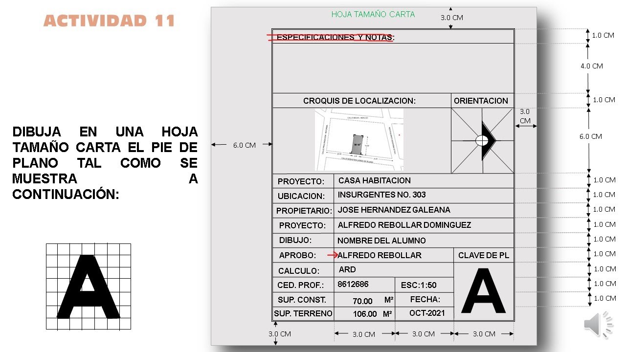 LETRERO O PIE DE PLANO