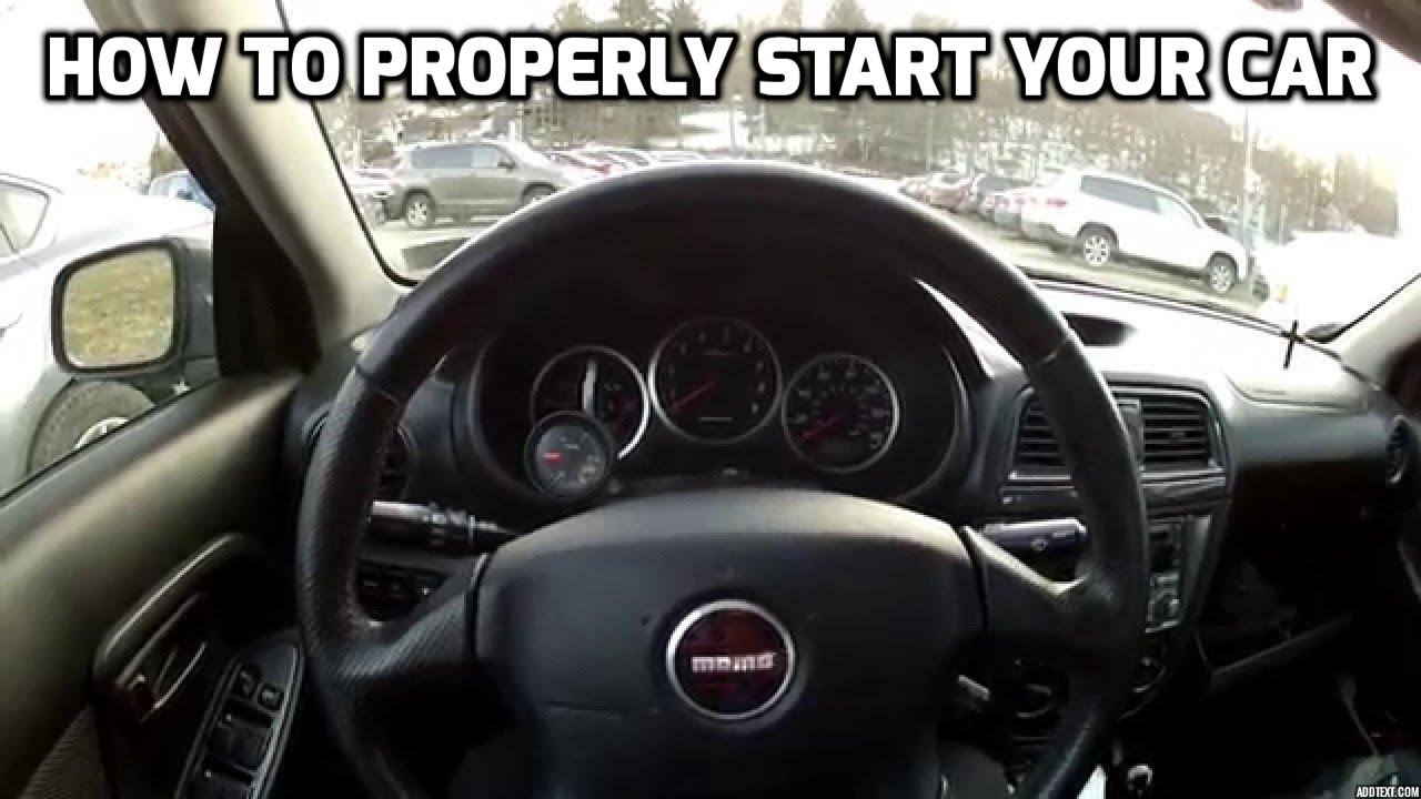 How to Properly Start Your Car (in the winter)