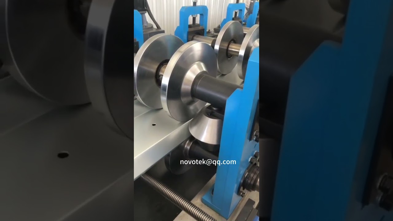Pre-Punch Pre-Cut Z Purlin Roll Forming Machine #rollformingmachine