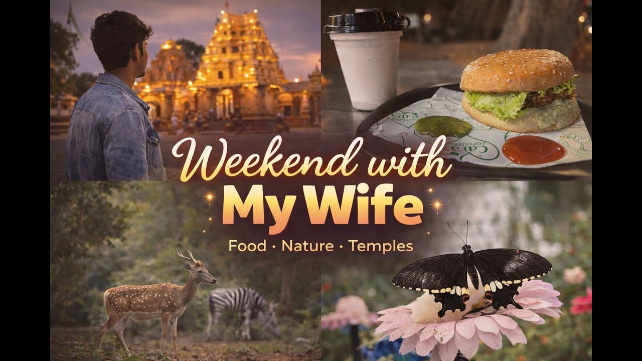 Weekend with My Wife | Temples, Food & Bannerghatta Zoo | Bengaluru Vlog