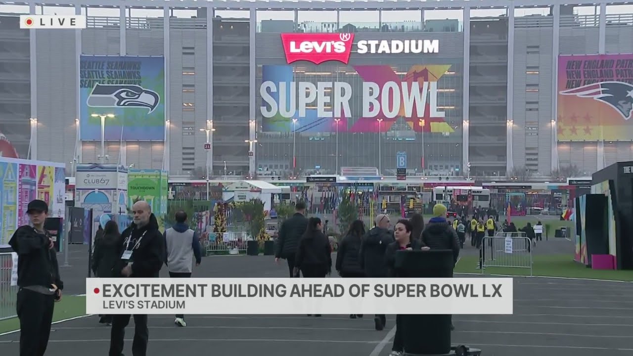 Excitement building at Levi's Stadium ahead of Super Bowl LX
