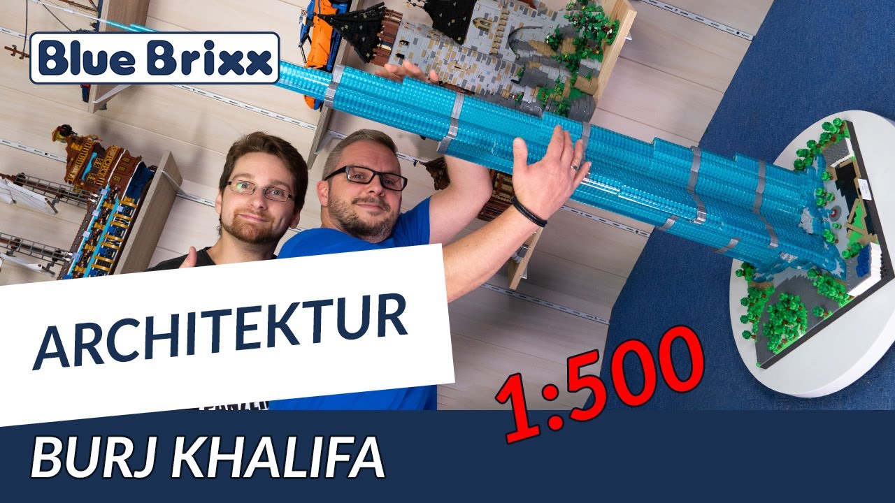 Das höchste Gebäude der Welt aus Klemmbausteinen! 167,5 cm im Maßstab 1:500!