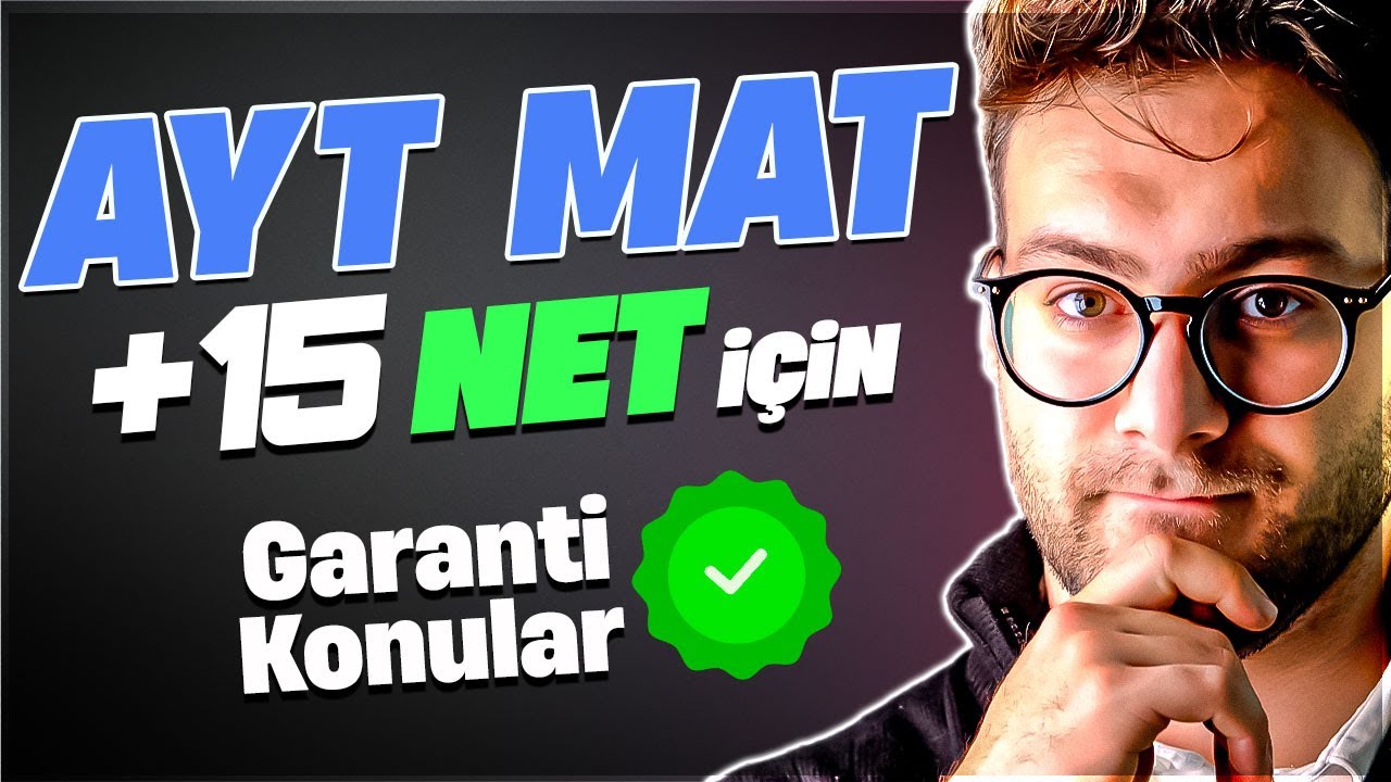 AYT MATEMATİK 10-15 NET İÇİN EN KOLAY KONULAR! (2025)