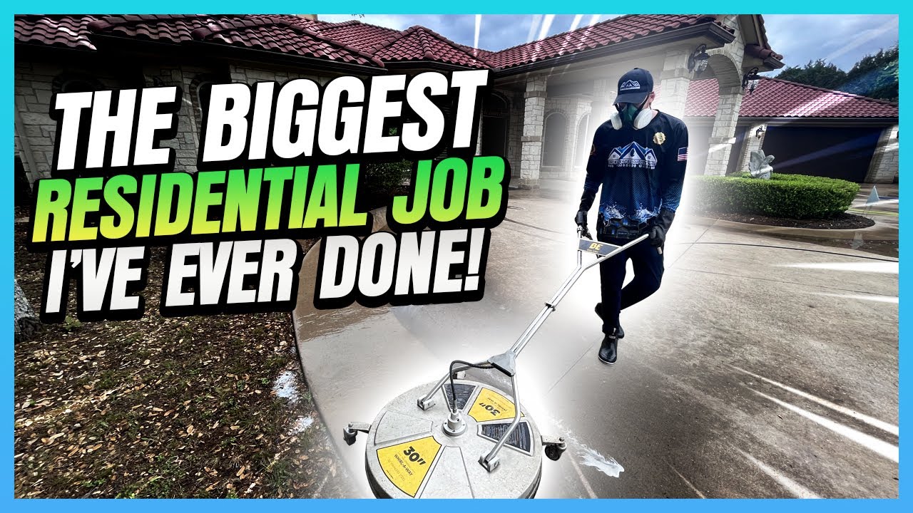 Самая большая РАБОТА ПО МОЙКЕ ПОД ДАВЛЕНИЕМ в доме, которую я когда-либо выполнял