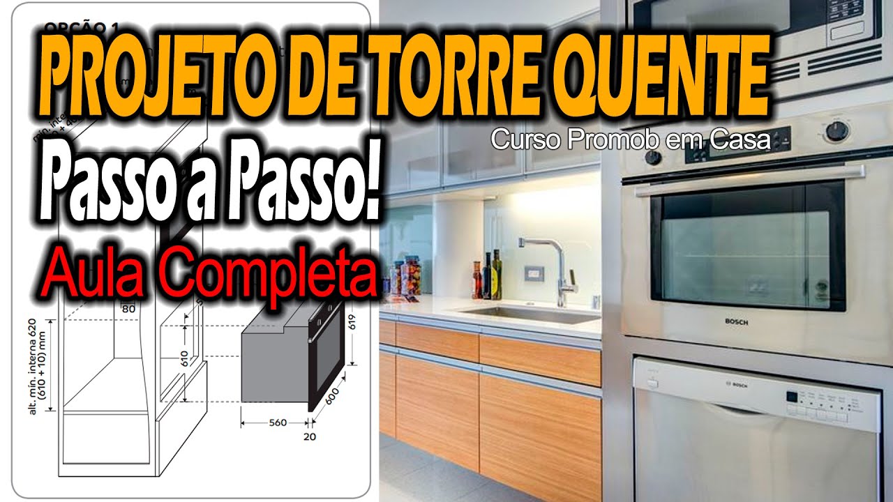 COMO PROJETAR TORRE QUENTE [ELETROS] PASSO A PASSO - Curso Promob em Casa