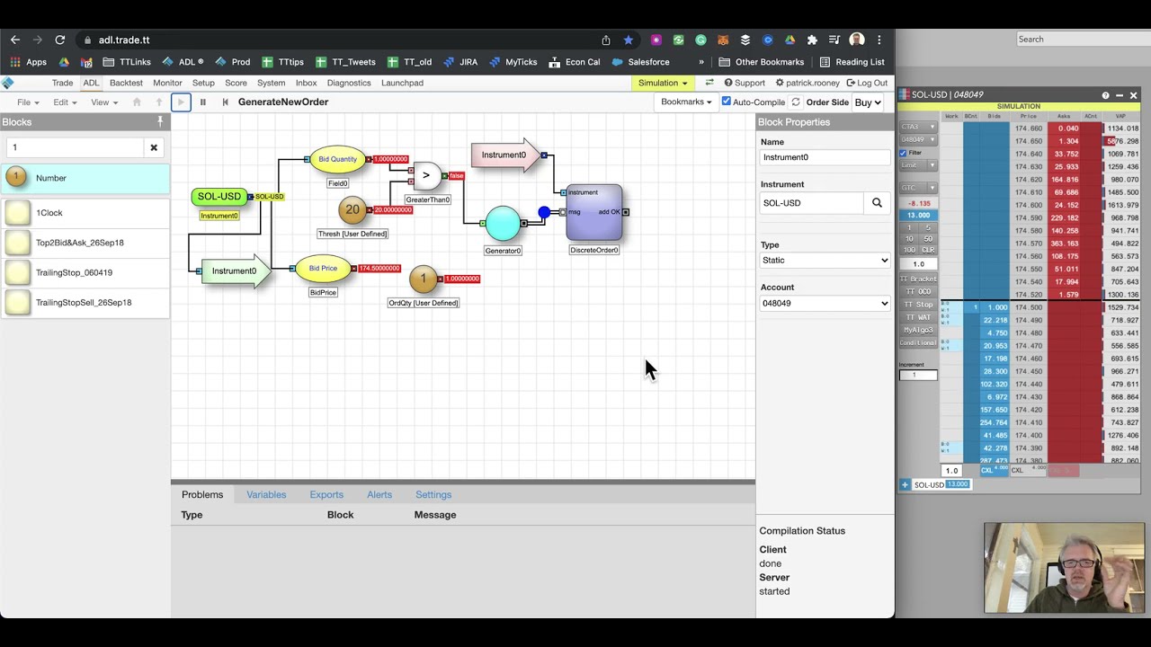 Trading Futures & Bitcoin - Algo logic to repeat orders each time a condition is met #solana