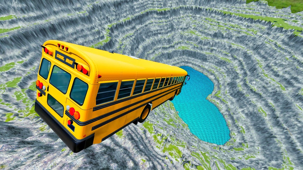 School Bus vs LEAP OF DEATH 💀 Extreme Jump Crash! | BeamNG.drive