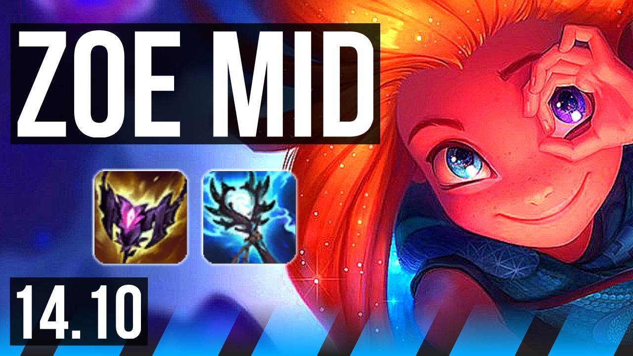 ZOE vs VLADIMIR (MID) | 7 solo kills, 16/3/11, 44k DMG, 900+ games, Godlike | KR Diamond | 14.10