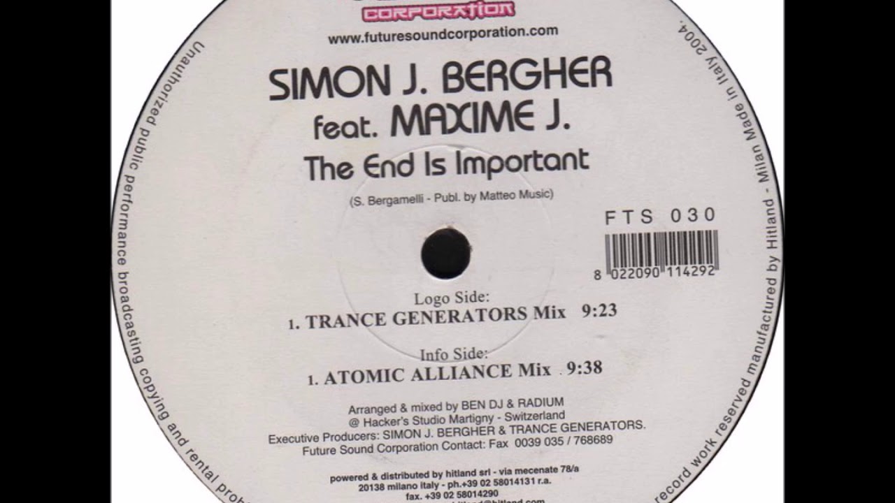 Simon J. Bergher - The End Is Important (Atomic Alliance remix)