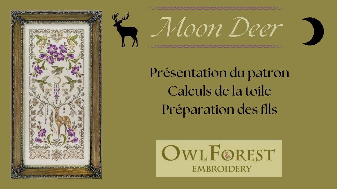 Moon Deer #owlforest #pointdecroix #crossstitch #countedcrossstitch #puntodecruz #embroidery