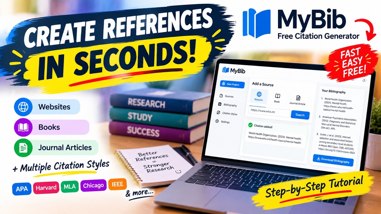 How to Create a Bibliography Automatically with MyBib | Free Citation Generator
