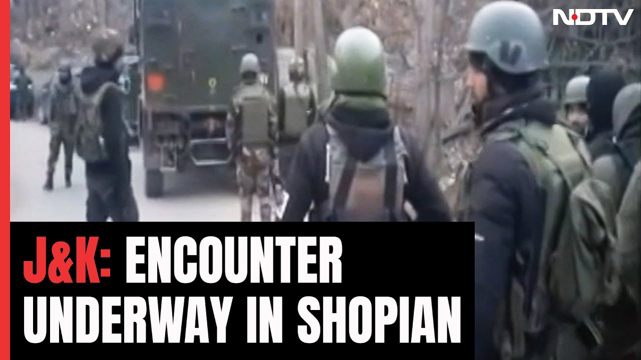 Encounter In Shopian | Encounter Breaks Out Between Security Forces, Terrorists In J&K's Shopian