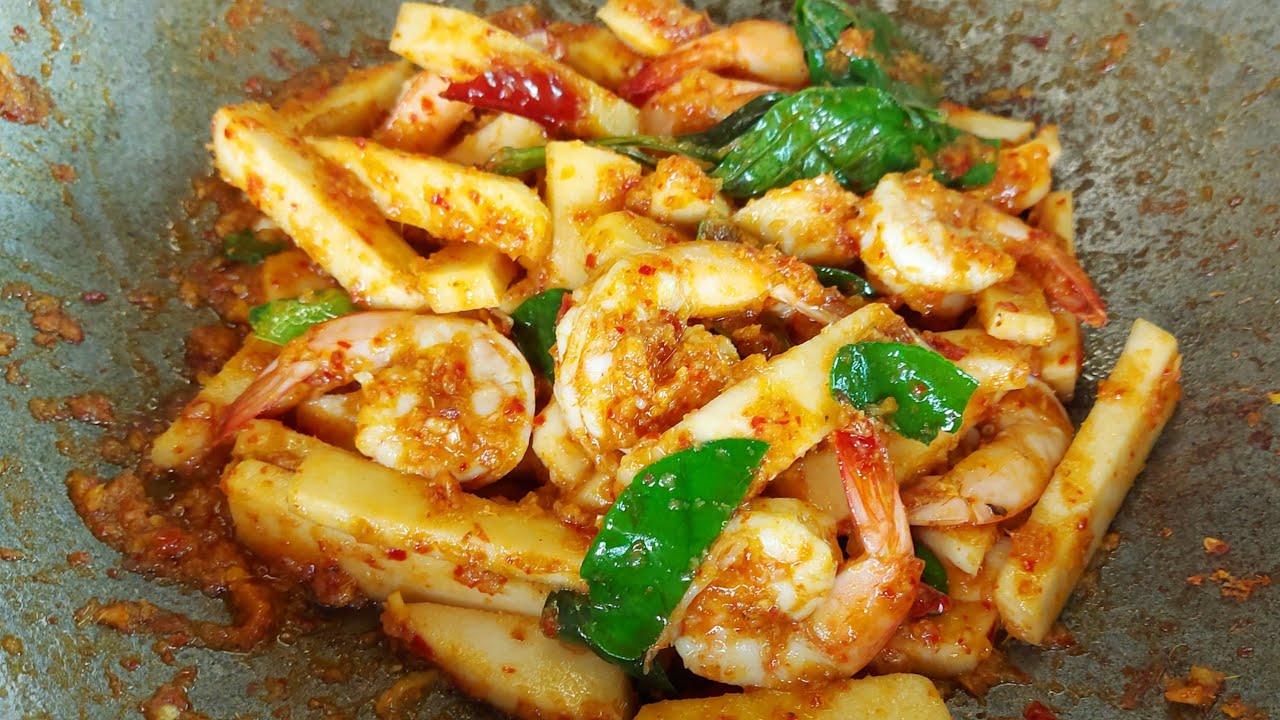 กุ้งผัดยอดมะพร้าวอ่อน ทำยังไงถึงจะอร่อย เคล็ดลับยอดมะพร้าวอ่อนไม่ดำคล้ำ/ครัวกัณฐมณี  channel