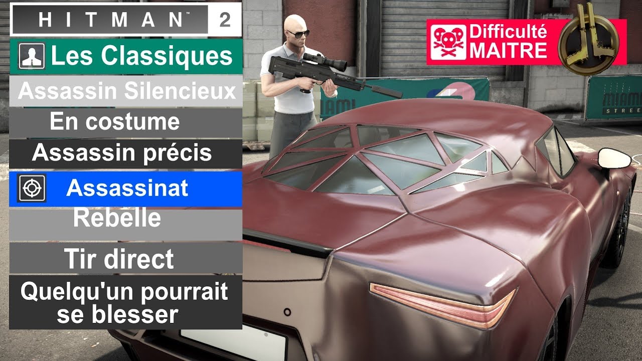 HITMAN 2: Assassin Silencieux, Précis + En costume MAÎTRE - Miami : Paroles, paroles ...
