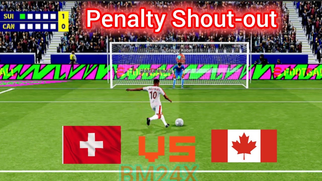 Switzerland vs Canada | FIFA WORLD CUP 2026 - GROUP STAGE MATCH FIXTURES | Efootball Penalty 