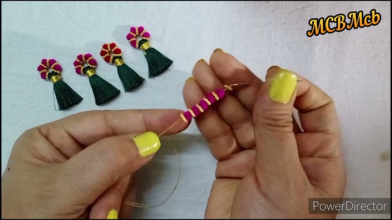 How to make Readymade Tassels & Sell / Saree Kuchu using Normal Needle #readymade #sareekuchu MCBMcb