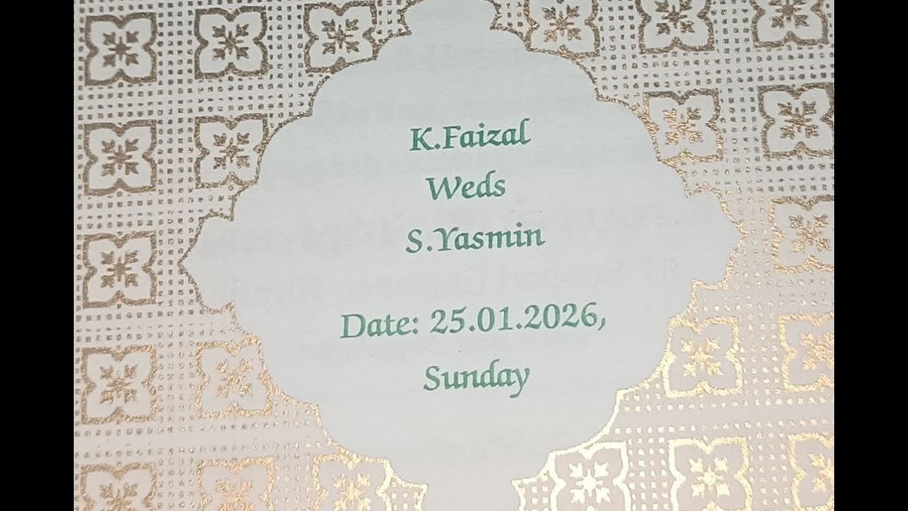 Wedding Live - 25.01.2026