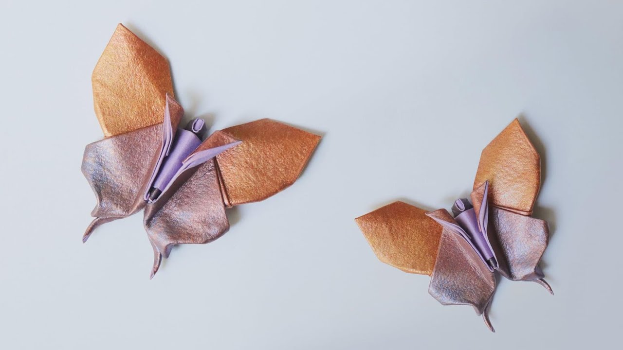 Origami Butterfly (Inside I) - Hướng dẫn gấp con Buớm (Dong—4)