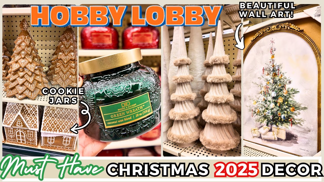 БЕГИТЕ в Hobby Lobby! Рождественский декор — must-have | Покупайте вместе со мной | Вирусный деко...