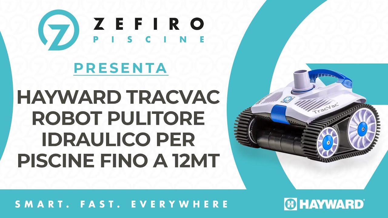Robot Pulitore Piscina 12 MT Idraulico Hayward TracVac | ZefiroPiscine