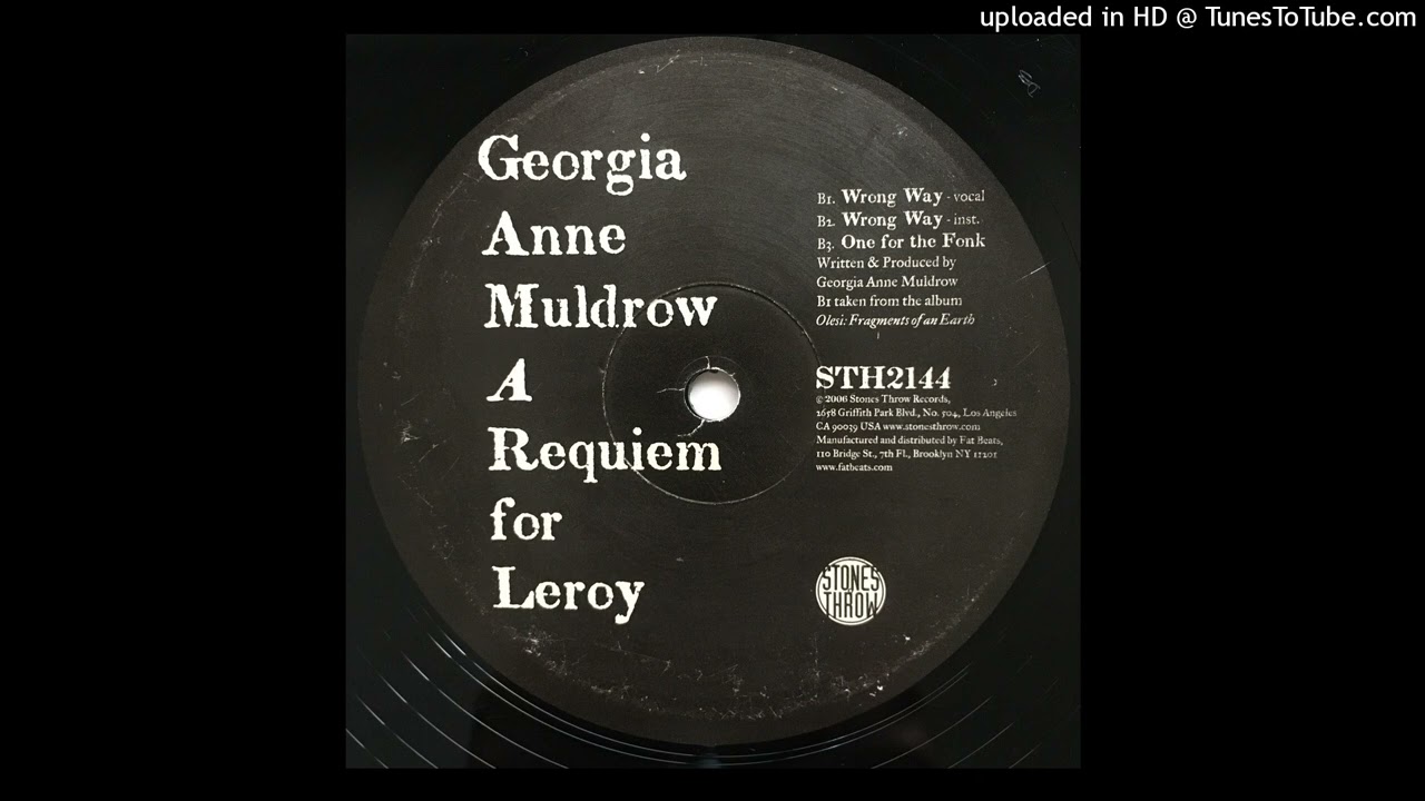 Georgia Anne Muldrow - Wrong Way (Instrumental)
