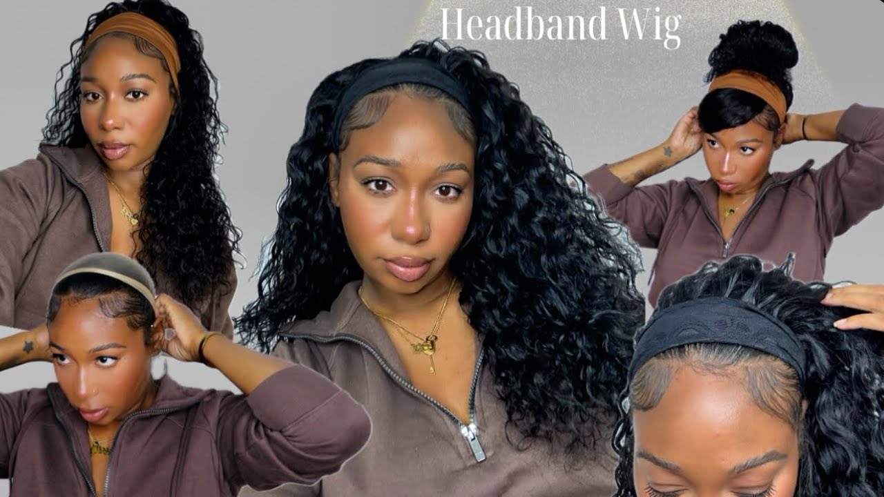 Perfect for Quick On-The-Go| Water Wave Headband Wig | UPGRADED Lace Band | Ft. Beauty Forever Hair