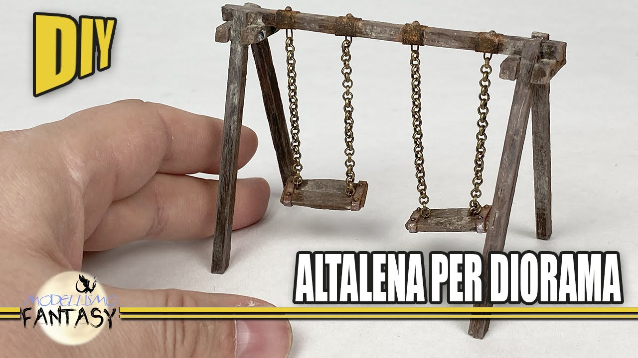 TUTORIAL Costruire un altalena per DIORAMA - Scala 1:24 #099