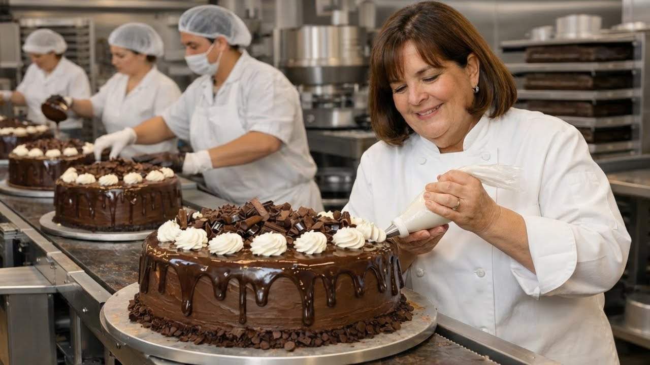 Inside the Chocolate Cake Factory: Ina Garten’s American Baking Classic (Full Process)