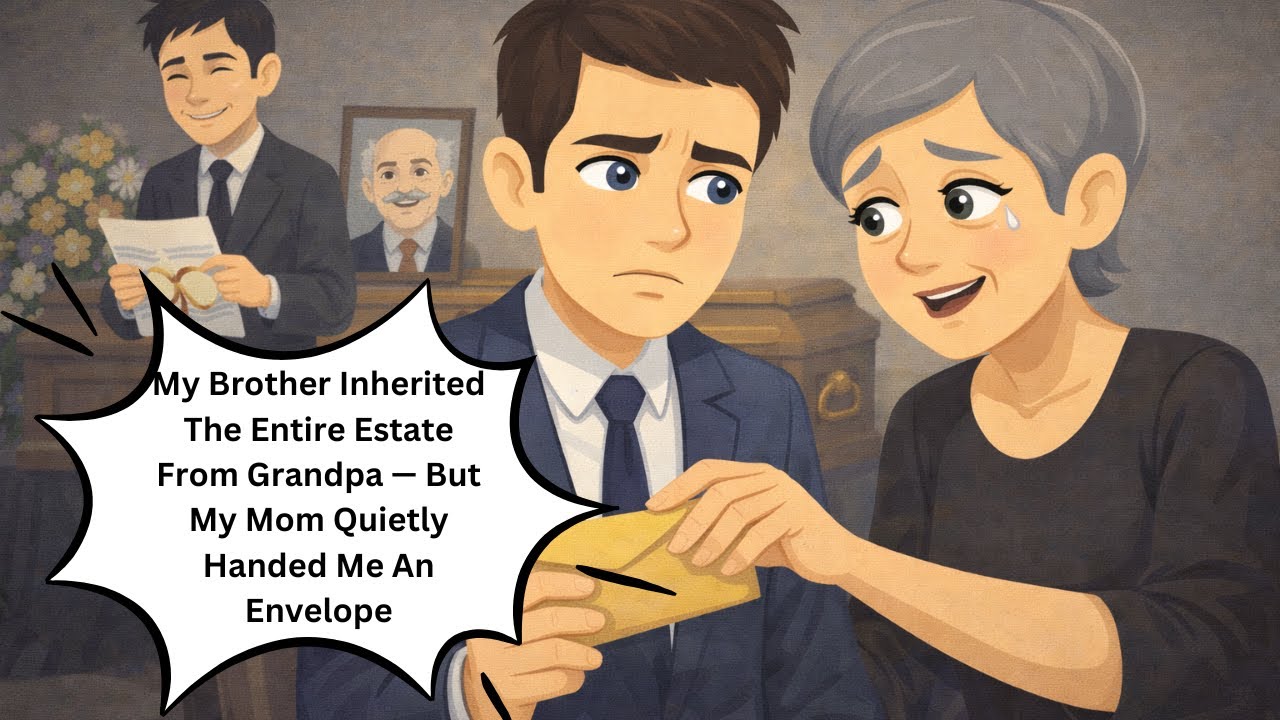 My Brother Inherited The Entire Estate From Grandpa — But My Mom Quietly Handed Me An Envelope