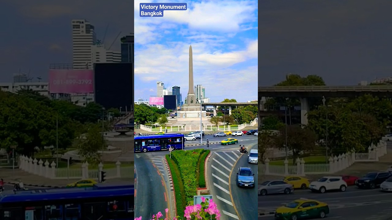 Victory monument, bangkok #travelvlog #telugutraveller  #bangkok #victorymonument