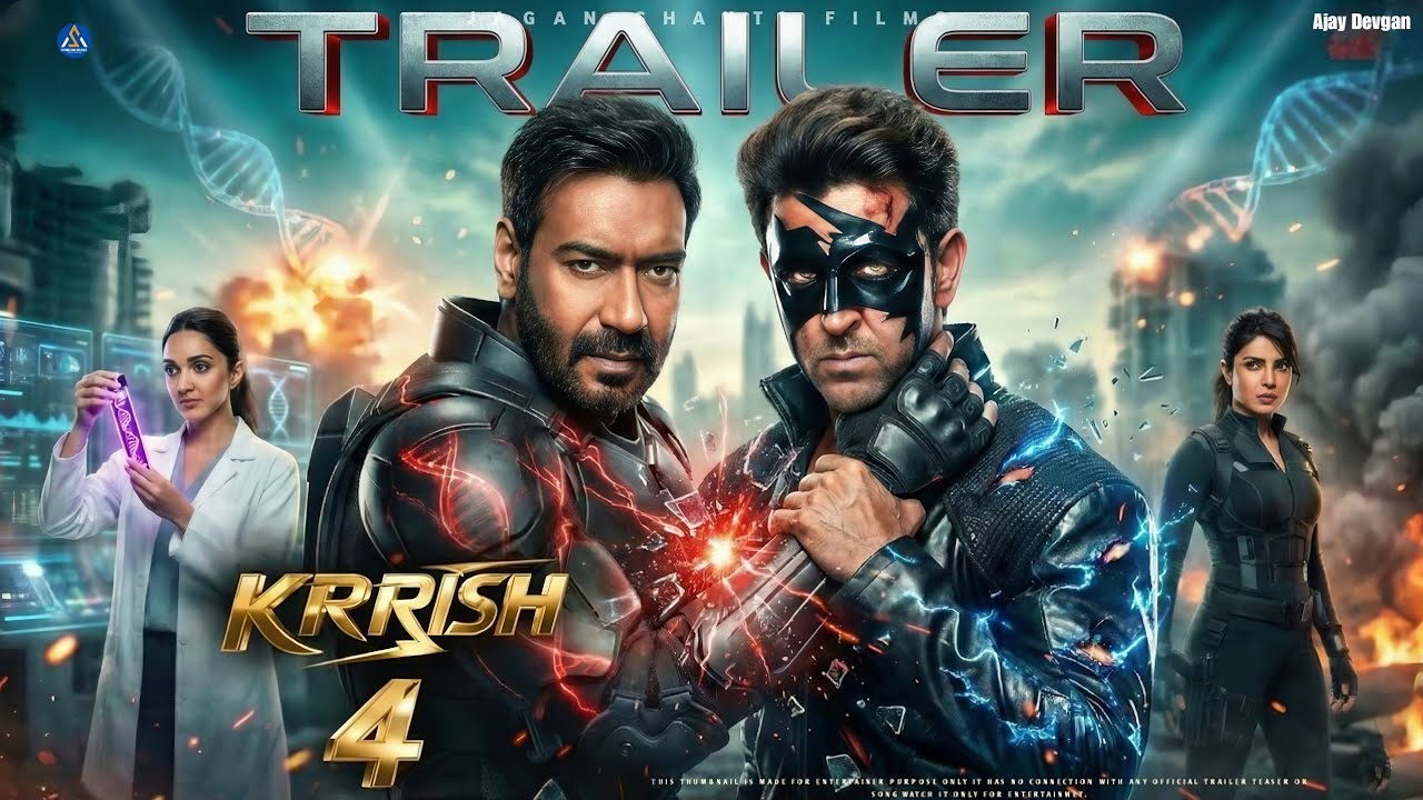 KRRISH 4 Trailer Breakdown 🔥 Hrithik Roshan vs Ajay Devgn | Bollywood Superhero Movie 2026 Update