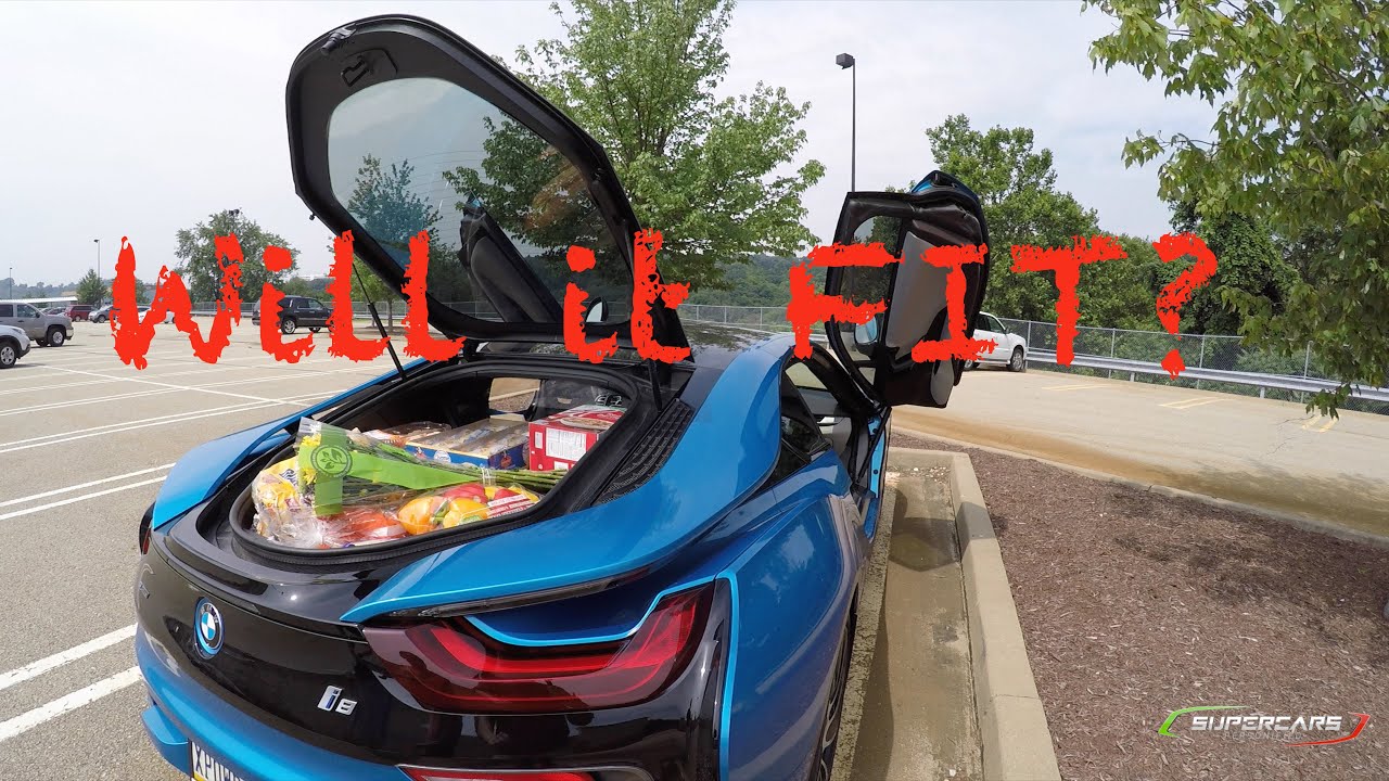 BMW i8: Влезет ли? Покупка продуктов для ютуберов [4K UHD]