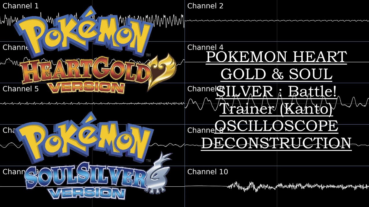 Pokémon Heart Gold and Soul Silver (NDS) - Battle! Trainer (Kanto) [Oscilloscope Deconstruction]